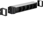 HAGER - Pistorasiapaneeli flexyoffice - NRS0005D 5xPR WAWI