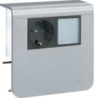 HAGER - Listapistorasia tehalit.SL - SL20055 PR+LED ALU