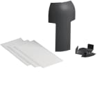 HAGER - T-kappale tehalit.SL - SL2008081 SL20x80 PC/ABS MUS