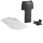 HAGER - T-kappale tehalit.SL - SL2008081 SL20x80 PC/ABS MUS