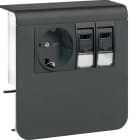 HAGER - Listapistorasia tehalit.SL - SL20080 PR+2xRJ45 Cat6 MUS