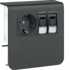 HAGER - Listapistorasia tehalit.SL - SL20080 PR+2xRJ45 Cat6 MUS