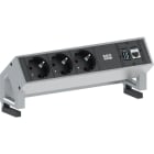 BACHMANN - Pistorasiapaneeli - DESK 2, 3x pr 1 x CM, Valk.