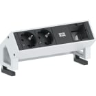 BACHMANN - Pistorasiapaneeli - DESK 2, 2x pr 1x CM, Valk.