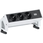 BACHMANN - Pistorasiapaneeli - DESK 2, 3 x pistorasia, Valk.