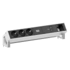 BACHMANN - Pistorasiapaneeli - DESK 2, 3x pr +USB C/C 100W+CM