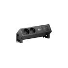 BACHMANN - Pistorasiapaneeli - DESK 2, 2 x pr+USB C/C 45W MUS