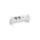 BACHMANN - Pistorasiapaneeli - DESK 2, 2 pr +USB C/C 45W VAL