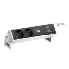 BACHMANN - Pistorasiapaneeli - DESK 2 2 x pr + USB A&C 22W