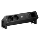 BACHMANN - Pistorasiapaneeli - DESK 2, 2x pr +USB C/C 65W+CM