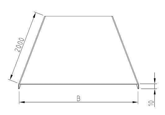 ENSTO - Kaapelitien kansi - NCPS4520 Kansi 233x10x2000 Al