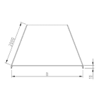 ENSTO - Kaapelitien kansi - NCPS4550 Kansi 533x10x2000 Al