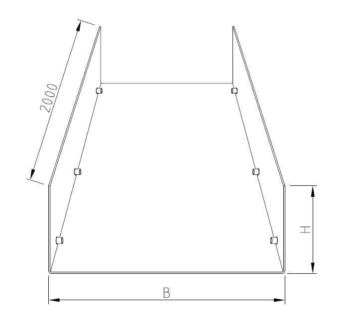 ENSTO - Pohjalevy - CPB150 Pohjal. 533x90x2000 Al