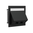 WIBE GROUP - Kanavadatarasia Stago - 2xRJ45 vino, musta