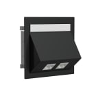 WIBE GROUP - Kanavadatarasia Stago - 2xRJ45 Kat6 vino, musta