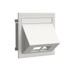 WIBE GROUP - Kanavadatarasia Stago - 2xRJ45 Actassi vino, valkoinen