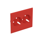 WIBE GROUP - Peitelevy Stago - 2-os.pr pl, lisäosa punainen