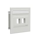 WIBE GROUP - Kanavadatarasia Stago - 2xRJ45 Keystone suora, valk.