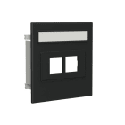 WIBE GROUP - Kanavadatarasia Stago - 2xRJ45 Actassi suora, musta