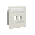 WIBE GROUP - Kanavadatarasia Stago - 2xRJ45 Keystone suora, valk.
