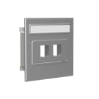 WIBE GROUP - Kanavadatarasia Stago - 2xRJ45 Keystone suora, hopea