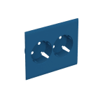 WIBE GROUP - Peitelevy Stago - 2-os.pr pl, lisäosa sininen