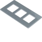 HAGER - Liitinlevy electraplan.GB-EG - GTVDM013 as.k. 3xRJ45 Keystone