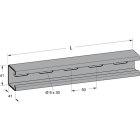MP BOLAGEN - Asennuskisko - C2 41x41 MP-FV 3m KZnOl
