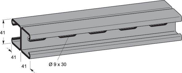 MP BOLAGEN - Asennustarvike - C4 2x 41x41 MP-FDV 3m KZn
