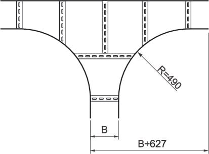 MP BOLAGEN - T-kappale - MP-221Z T-kapp. FZ-hylly 500Z