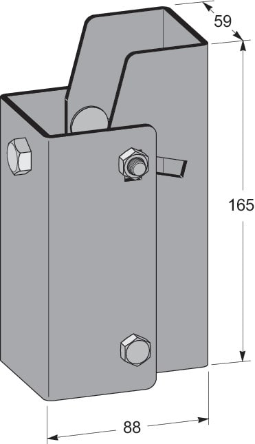 MP BOLAGEN - Seinäkannake - MP-234S Sääd. seinäkanna. tuki