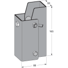 MP BOLAGEN - Seinäkannake - MP-234S Sääd. seinäkanna. tuki