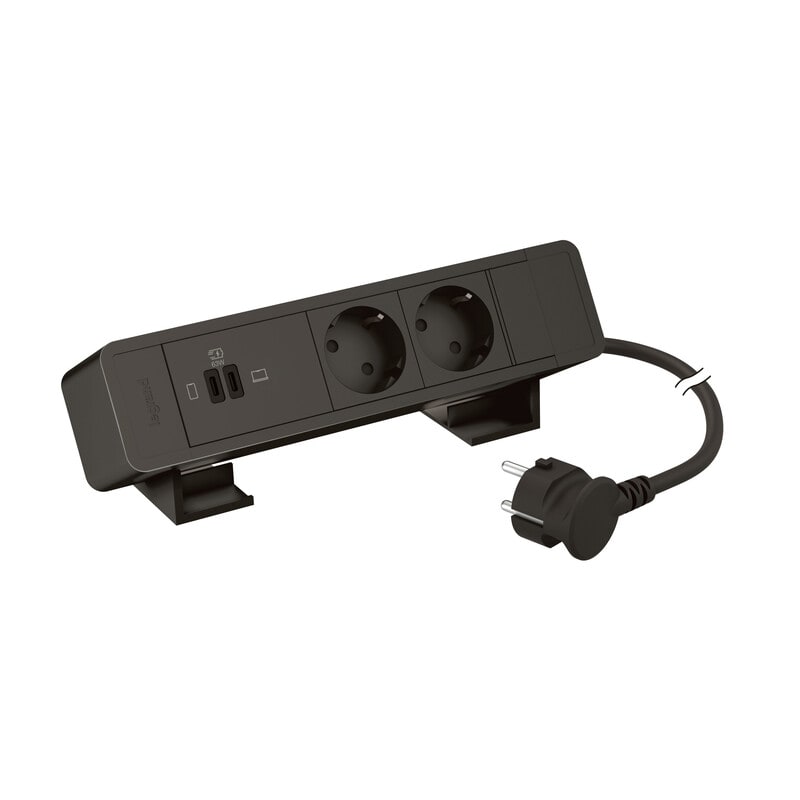 LEGRAND - Pistorasiapaneeli Incara - 2S USB C+C PD 63W 2m MUS
