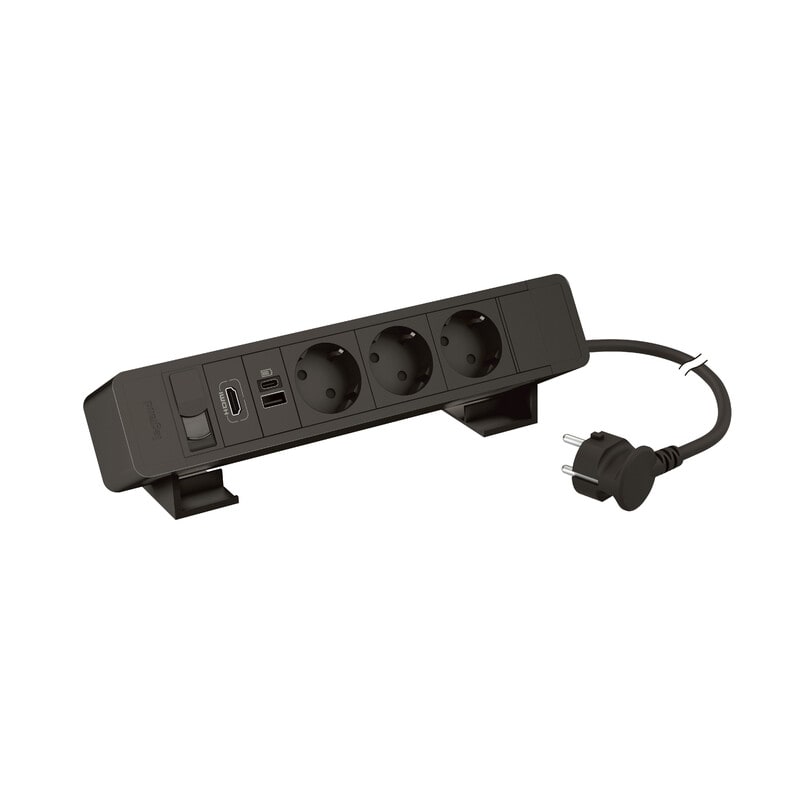 LEGRAND - Pistorasiapaneeli Incara - 3S USB A+C 15W RJ45 HDMI MUS