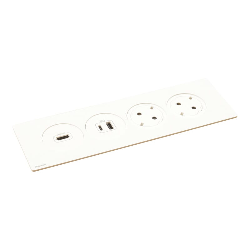 LEGRAND - Pistorasiapaneeli Incara - DISQIN 2S USB A+C 15W HDMI VAL