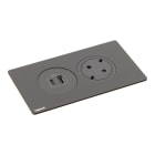 LEGRAND - Pistorasiapaneeli Incara - DISQIN 1S USB A+C 15 W MUS
