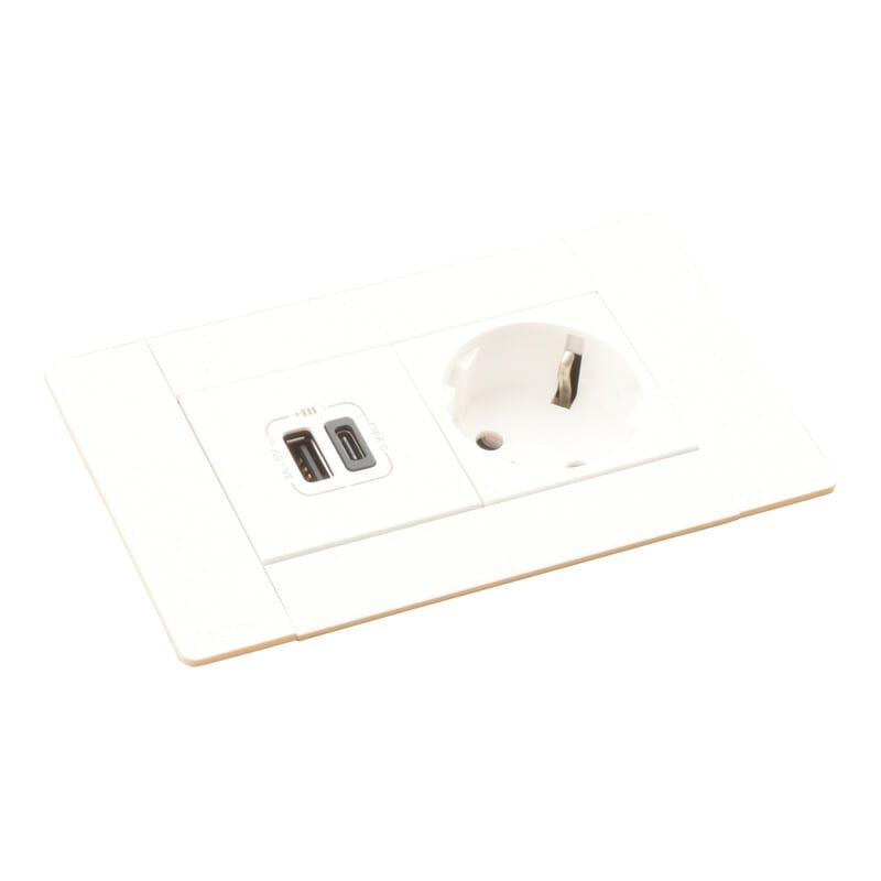 LEGRAND - Pistorasiapaneeli Incara - MULTILINK 1S USB A+C 15W VAL