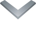 HAGER - Ulkokulma electraplan.AK - AKBA Fe 1P AKU40x150 Zn