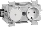 HAGER - Kanavapistorasia Ecoline - GS1101 2-os pr+kytk WaWi LVA