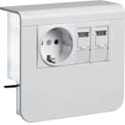 HAGER - Listapistorasia tehalit.SL - SL20055 PR+2xRJ45 Cat6A LVA