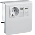 HAGER - Listapistorasia tehalit.SL - SL20080 PR+2xRJ45 Cat6A LVA