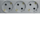 HAGER - Kanavapistorasia gallery - WXF473 3S/16A/250V 6M UKJ ALU