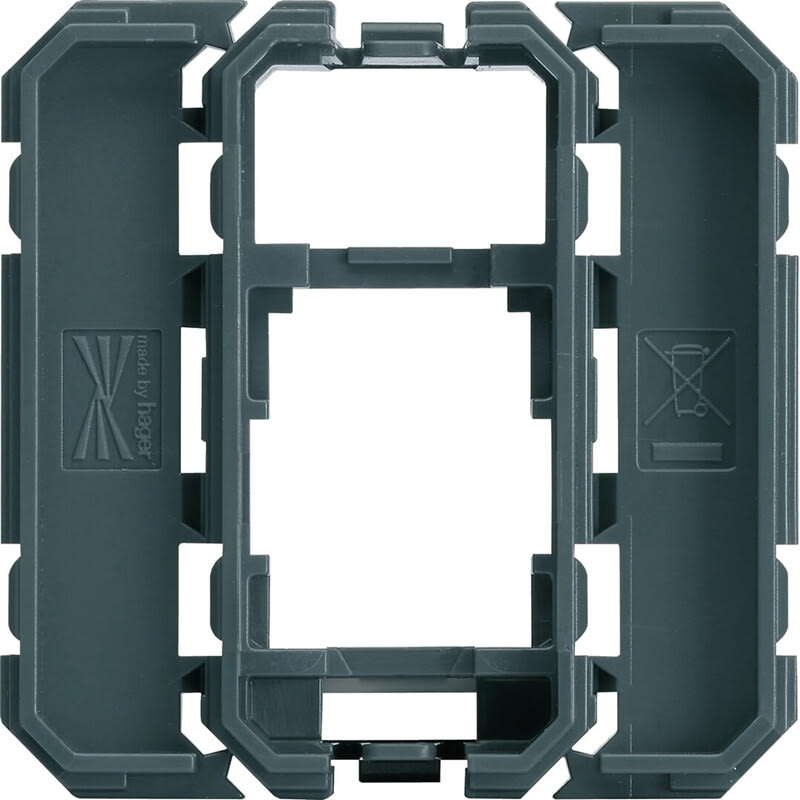 HAGER - Kanavadatarasia gallery - WXF202 1xRJ45 Keystone 1/2M