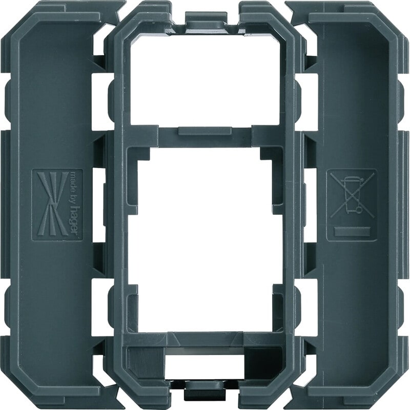 HAGER - Kanavadatarasia gallery - WXF202 1xRJ45 Keystone 1/2M