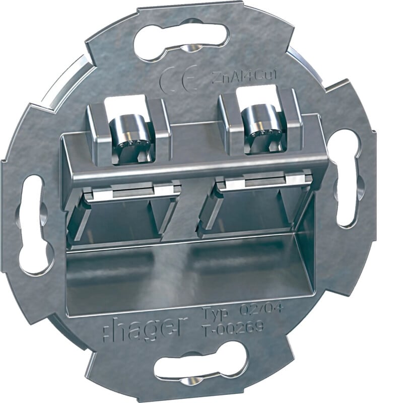 HAGER - Kanavadatarasia Ecoline - GMDM132 2xRJ45 R&M