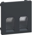 HAGER - Kanavakeskiölevy Ecoline - GZDM2 2-os GMDM1xx pölys. MUS