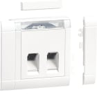 HAGER - Kanavadatarasia Ecoline - GSETDM042 2xRJ45 Actassi LVA