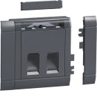 HAGER - Kanavadatarasia Ecoline - GSETDM102 2xRJ45 Keystone MUS