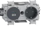 HAGER - Kanavapistorasia Ecoline - GS1601 PR + USB A-C HF MUS