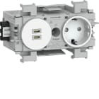 HAGER - Kanavapistorasia - GS1701 PR + USB C-C HF VAL